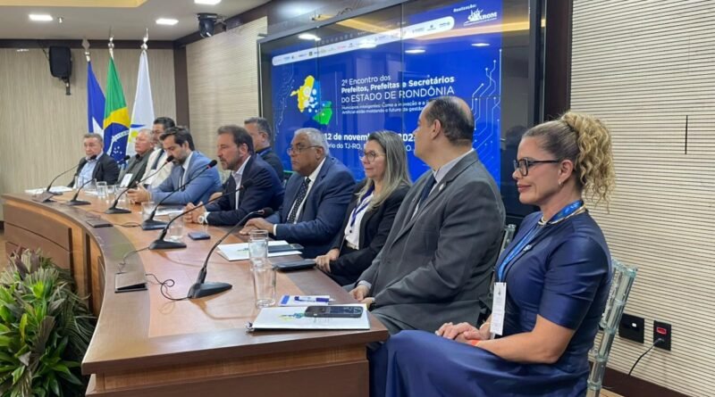 AROM promove 2º Encontro de Prefeitos, Prefeitas e Secretários de Rondônia com foco em inovação e fortalecimento da gestão municipal